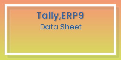 tally erp9 data sheet
